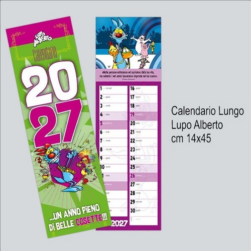 Calendario lupo alberto 2027 - calendario,